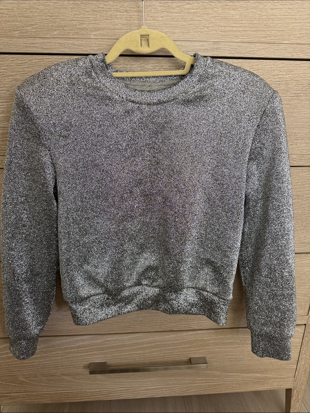 Dries Van Noten Metallic Silver Crewneck Sweater